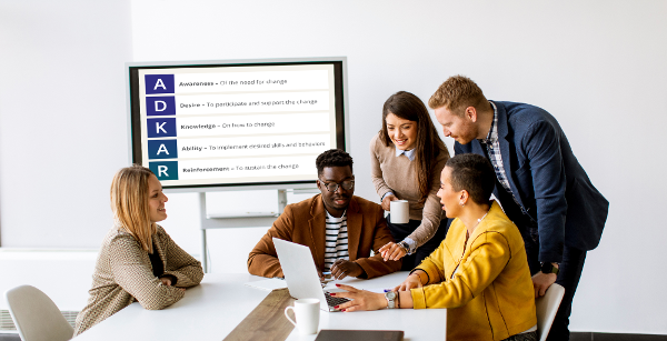 The Prosci ADKAR model helps drive change on an individual level